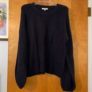 Madewell puff sleeve wool blend sweater